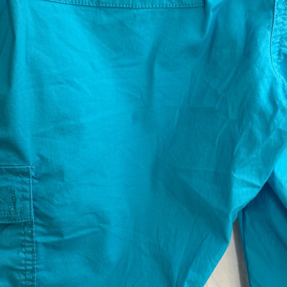 Chico’s turquoise capris with elastic waistband - Picture 6 of 9